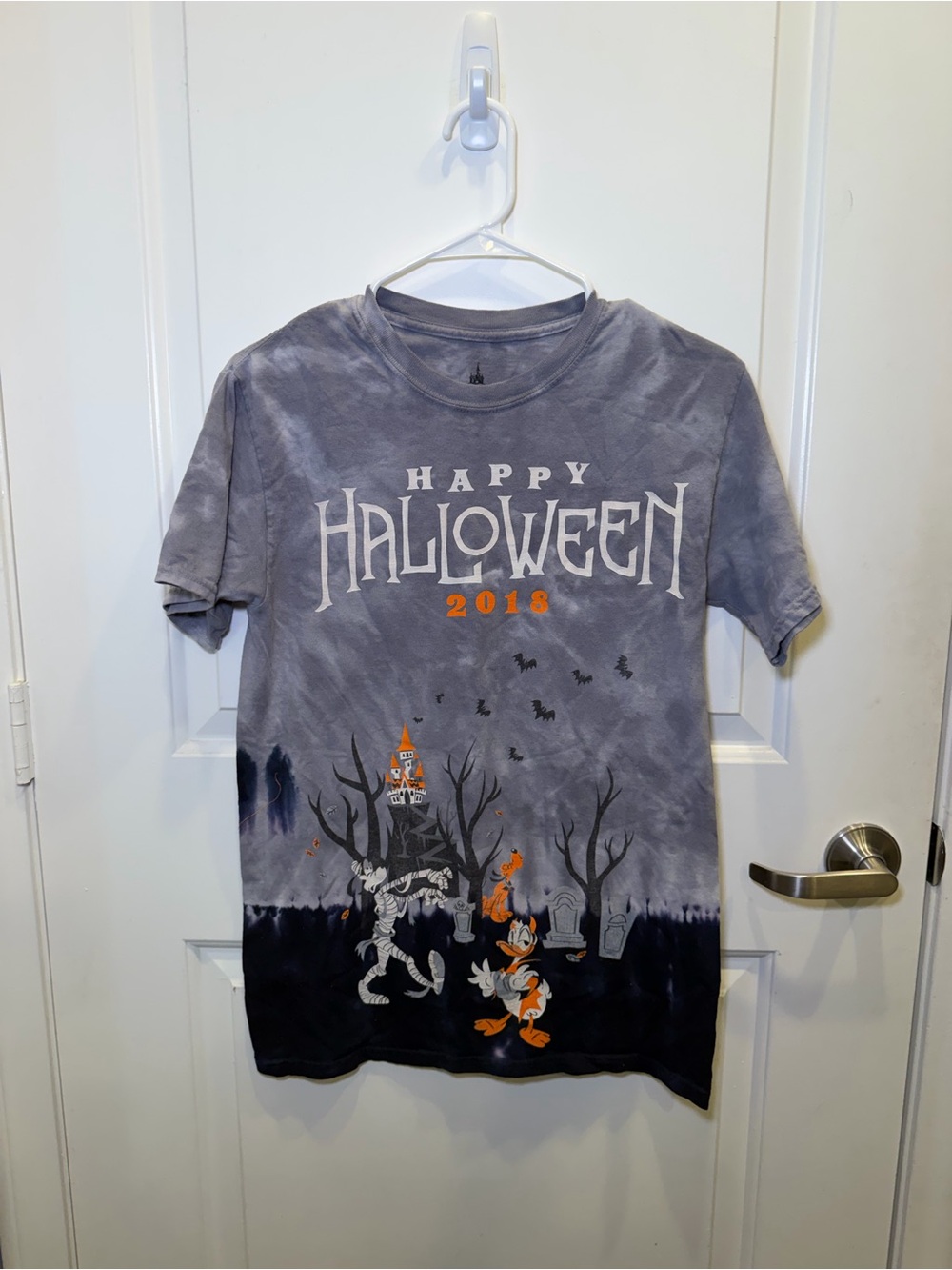 EUC Disney Parks Halloween 2018 Unisex Tie Dye Tee